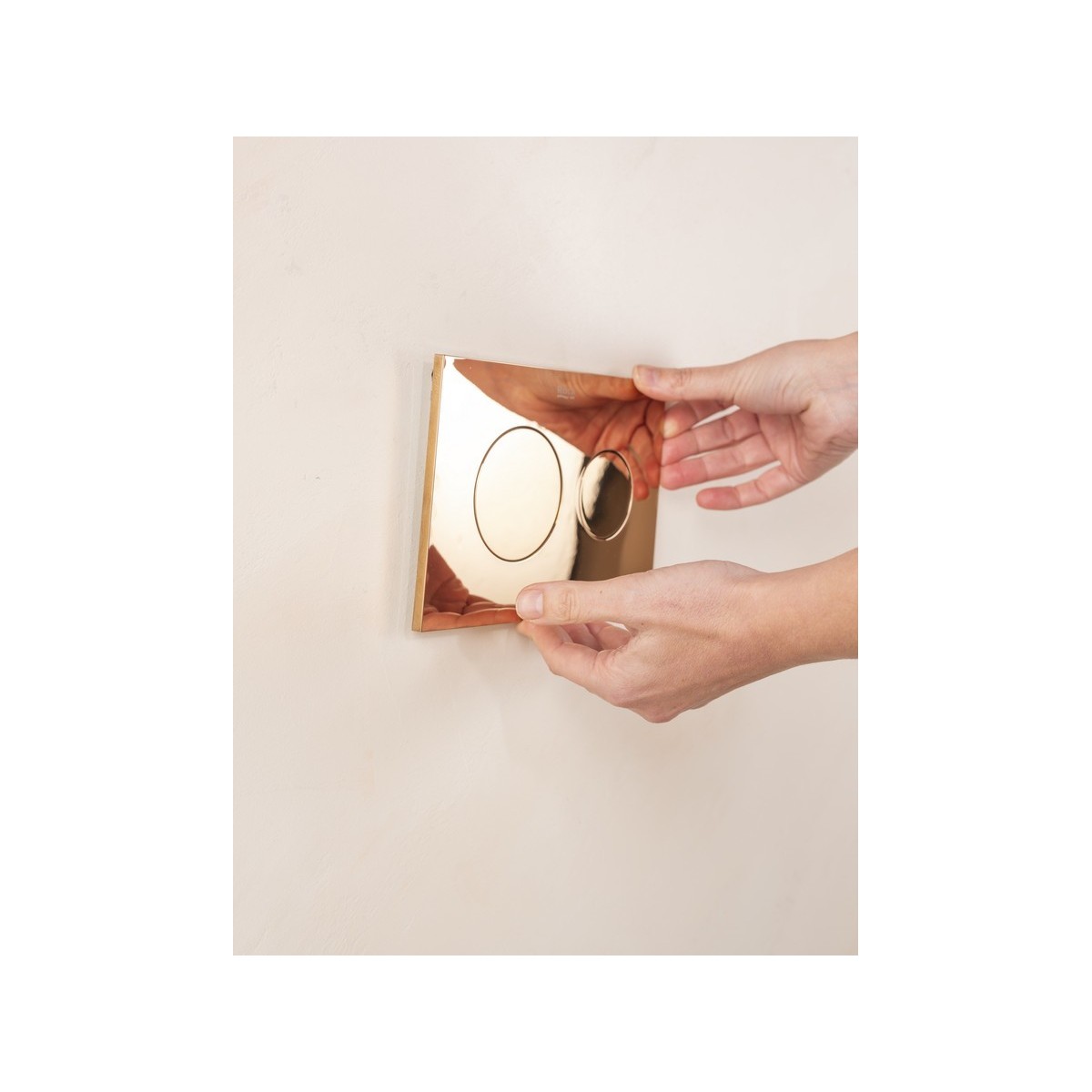 Ps3 double pour bâti-support duplo s rose gold - ROCA A8902233RG 