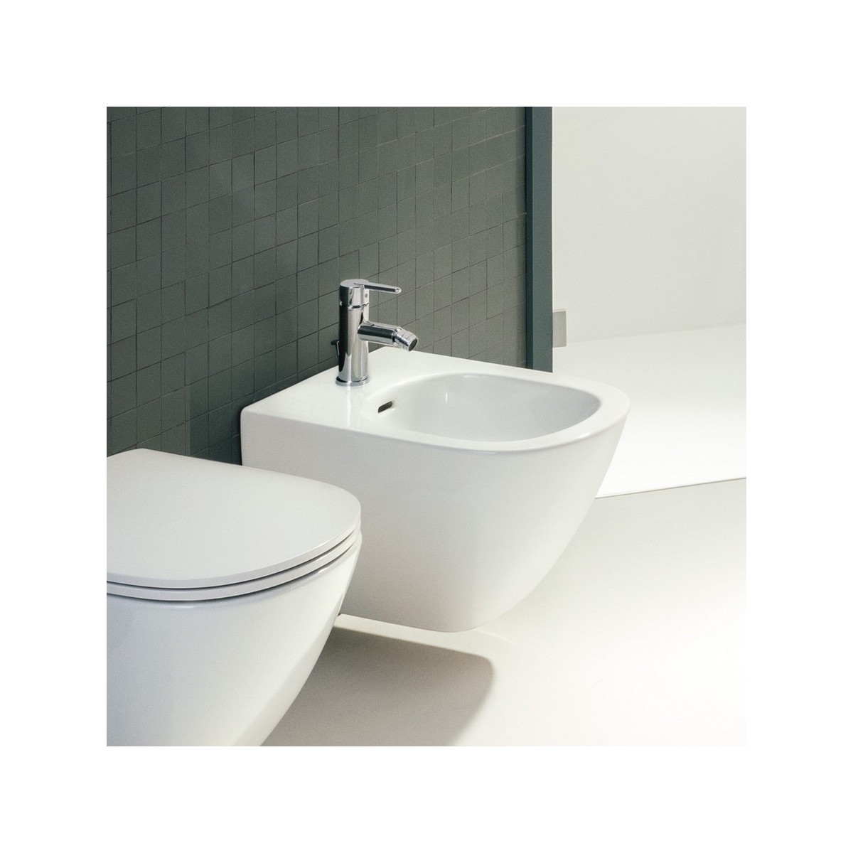 Lua mitigeur de bidet bec fixe 110mm chromé - LAUFEN H3410810041141 