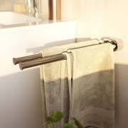 Niara porte-serviettes pivotant double 40 cm chromé 78x402x45 mm - LAUFEN H3810610040011 