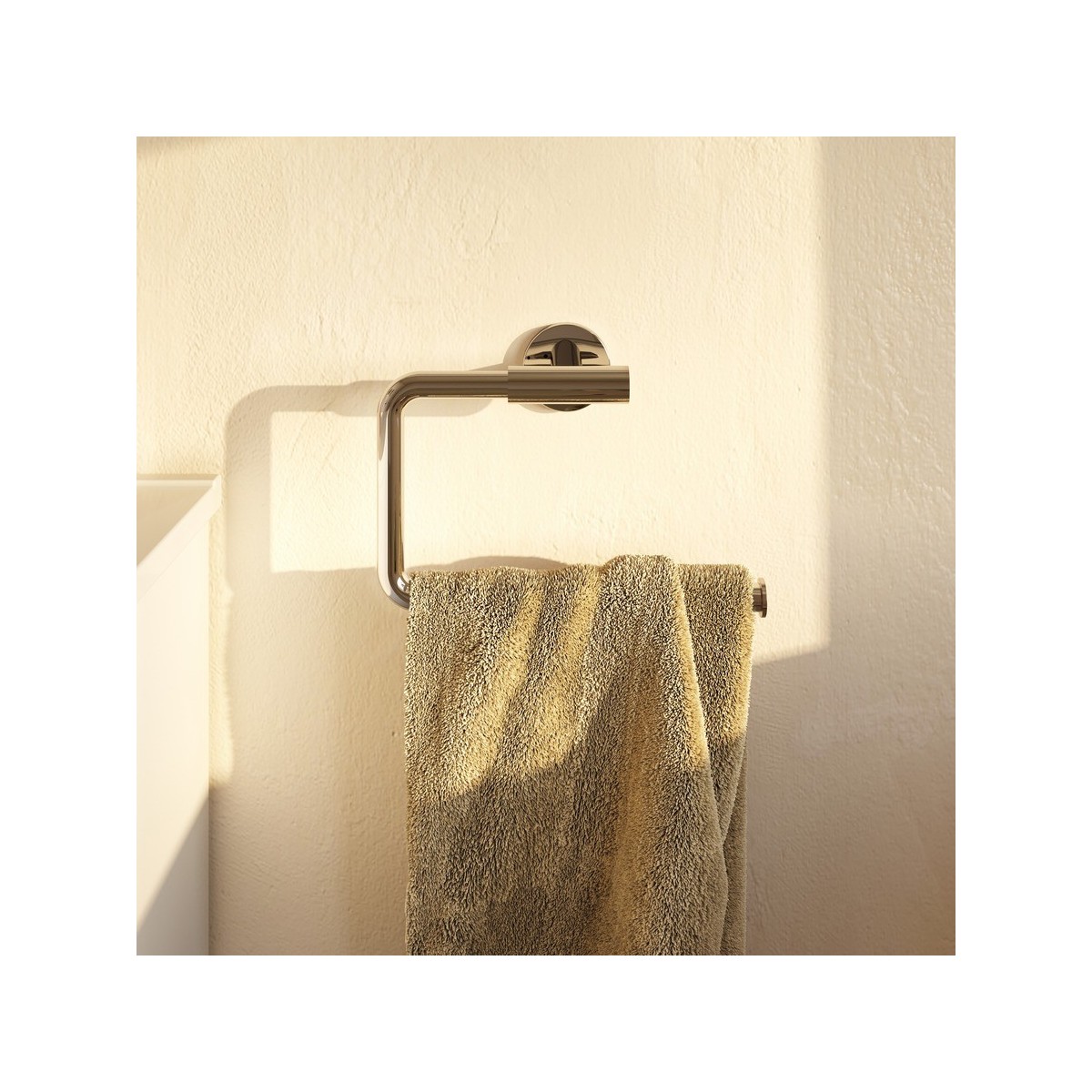 Niara porte-serviette anneau or pâle mat 226x72x164 mm - LAUFEN H3810641650001 