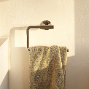 Niara porte-serviette anneau or pâle mat 226x72x164 mm - LAUFEN H3810641650001 