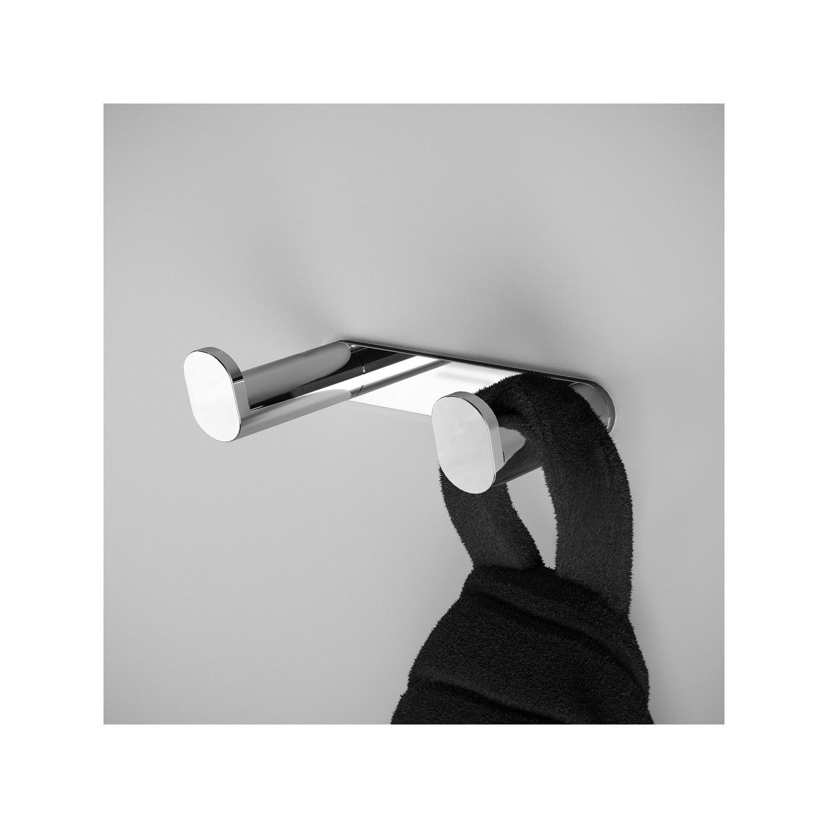 Hali patère double chromée chromé 80x53x22 mm - LAUFEN H3811730040011 