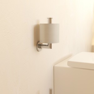 Niara porte-papier toilette vertical pvd couleur inox 58x95x176 mm - LAUFEN H3840621610021 