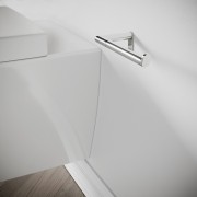 Hali porte-papier rouleau sans couvercle chromé chromé 160x73x53 mm - LAUFEN H3841720040001 