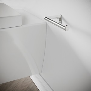 Hali porte-papier rouleau sans couvercle chromé chromé 160x73x53 mm - LAUFEN H3841720040001 