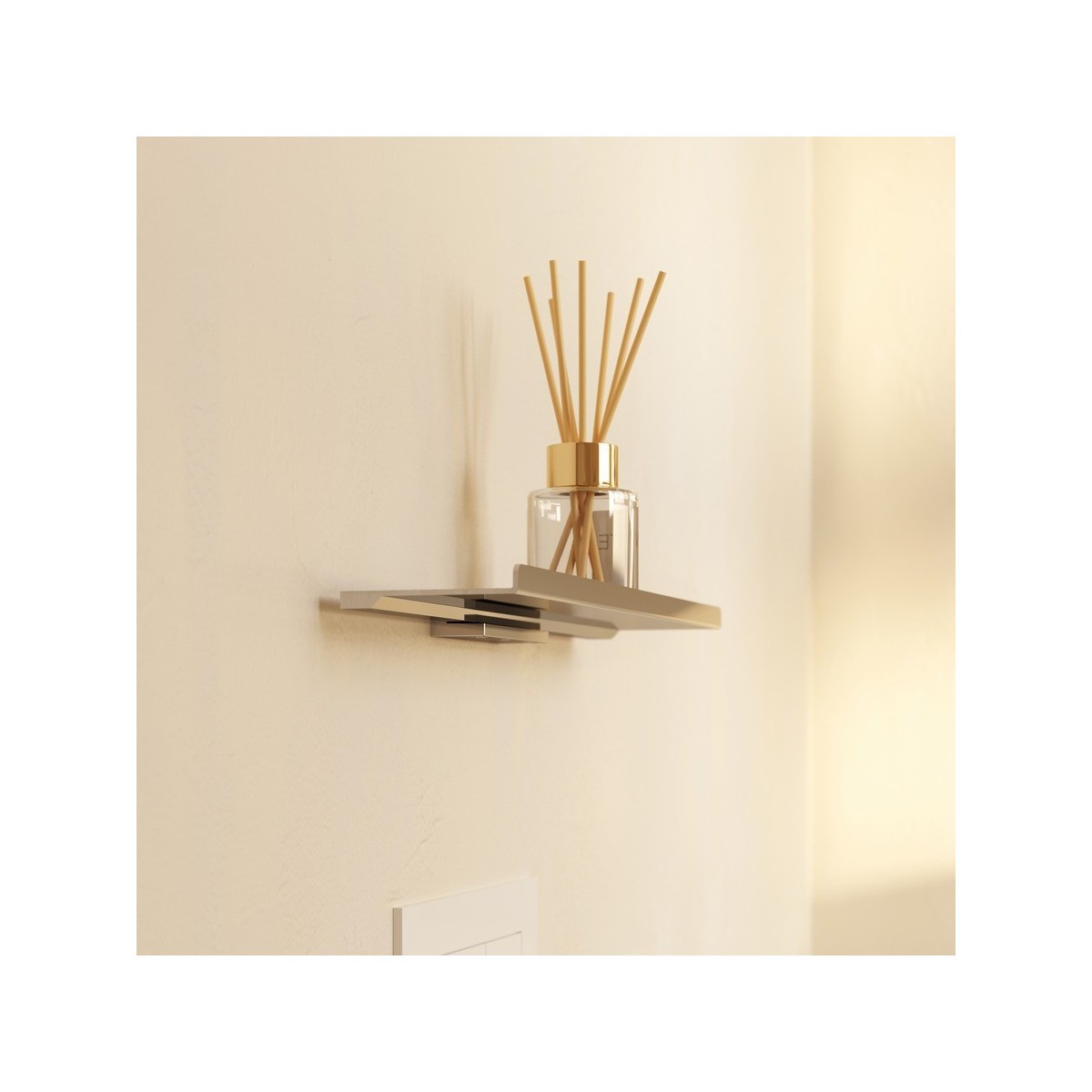 Niara tablette mural 40 cm chromé 400x109x20 mm - LAUFEN H3850620040001 