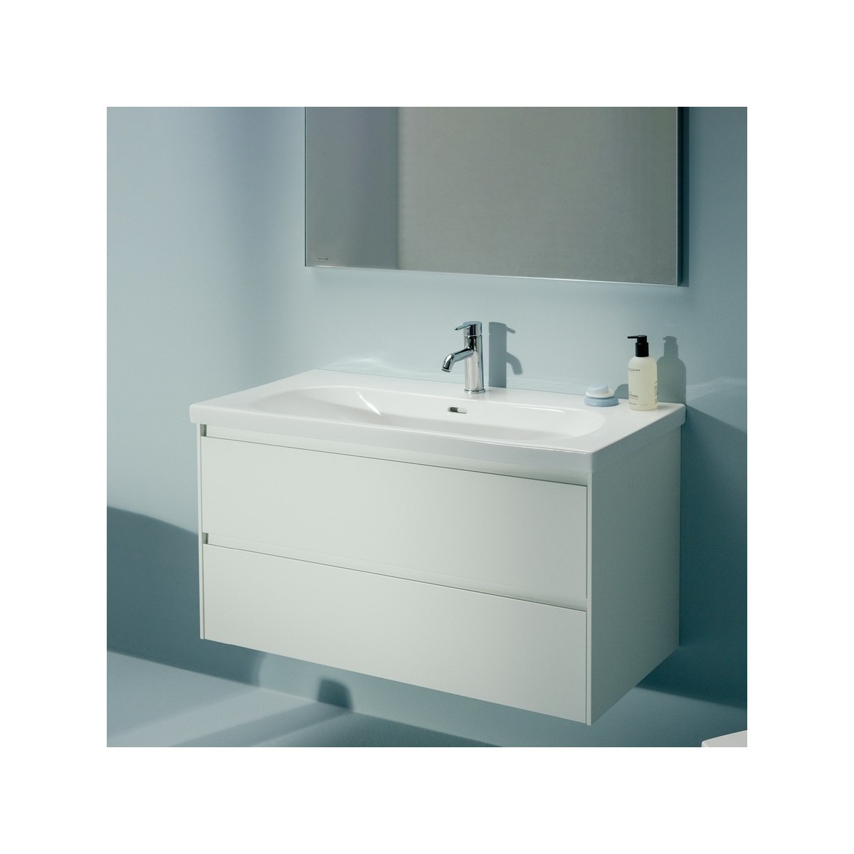 Lani meuble sous lavabo, 2 tiroirs, pour lavabo h810089 - LAUFEN H4035621122601 
