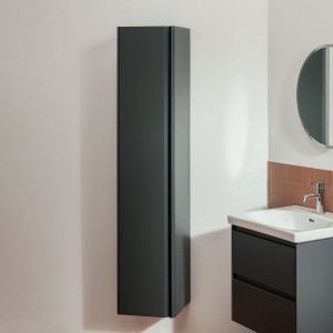 Lani armoire haute 1 porte charnières à gauche 355x335x1650mm gris traffic - LAUFEN H4037211122661 