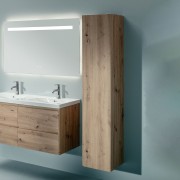 Lani armoire haute 1 porte charnières à gauche 355x335x1650mm chêne sauvage - LAUFEN H4037211122671 