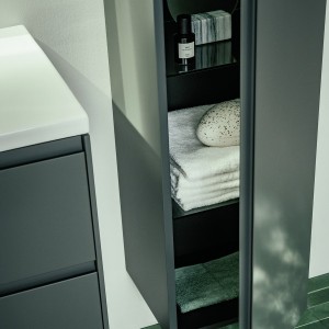 Lani armoire haute 1 porte charnières à droite 355x335x1650mm specialcolour - LAUFEN H4037221129901 