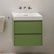 Meda meuble sous lavabo 600 2t pour lavabo 810113 gris traffic 585x450x515 mm - LAUFEN H4215720112661 