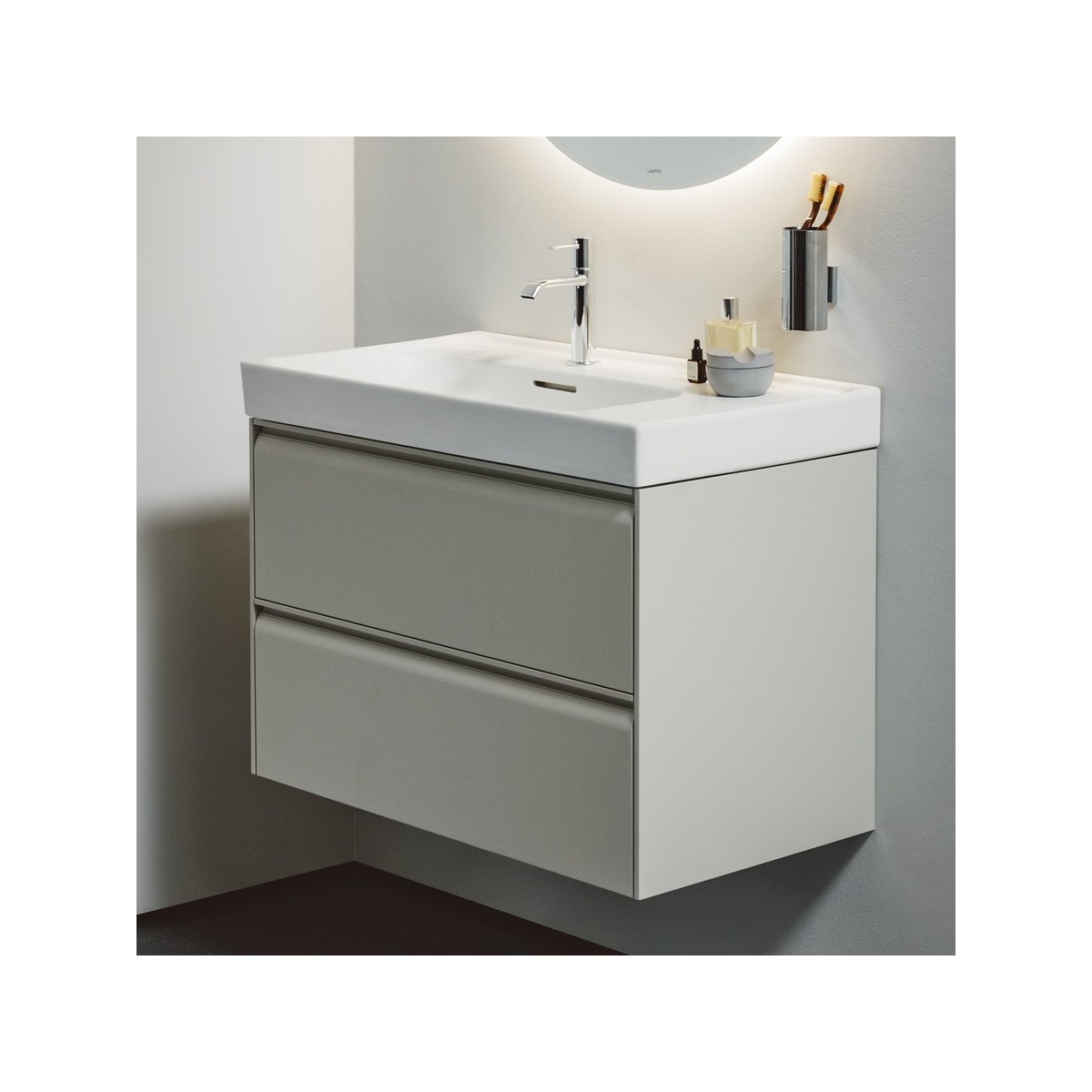 Meda meuble sous lavabo 800 2t pour lavabo 817116 cappuccino 785x450x515 mm - LAUFEN H4216020114651 