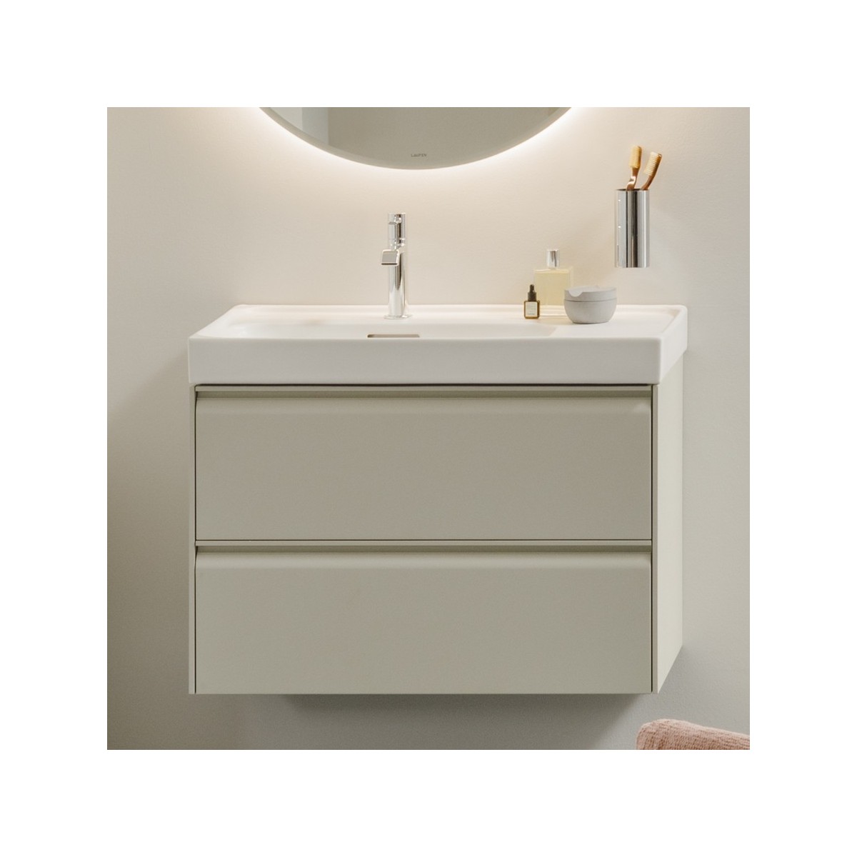 Meda meuble sous lavabo 800 2t pour lavabo 817116 cappuccino 785x450x515 mm - LAUFEN H4216020114651 