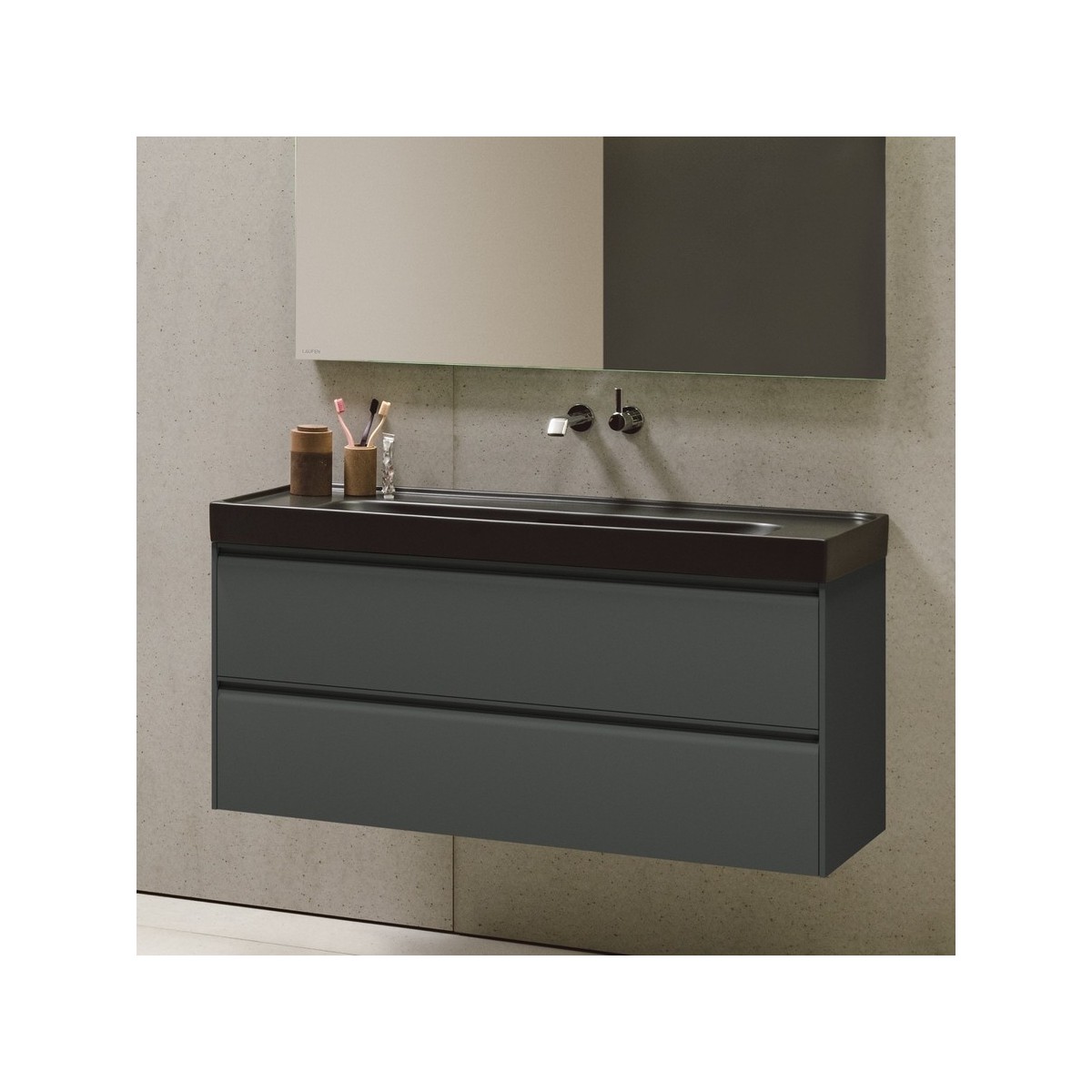 Meda meuble sous lavabo 1200 2t pour lavabo 814111 multicolour 1180x450x515 mm - LAUFEN H4216320119991 