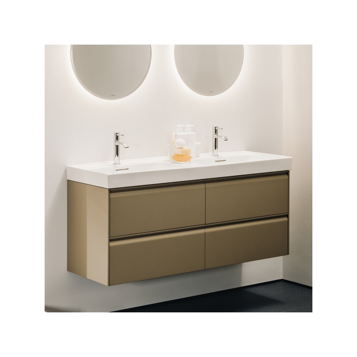 Meda meuble sous lavabo 1300 2t pour lavabo 814112 special colour 1285x450x515 - LAUFEN H4216440119901 