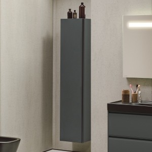 Meda armoire haute 1650 1 porte charnières à gauche chêne sauvage 355x335x1650mm - LAUFEN H4216510112671 