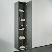 Meda armoire haute 1650 1 porte charnières à droite gris traffic 355x335x1650 mm - LAUFEN H4216520112661 