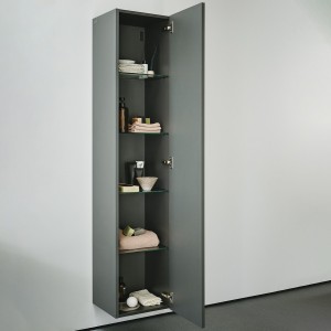 Meda armoire haute 1650 1 porte charnières à droite cappuccino 355x335x1650 mm - LAUFEN H4216520114651 