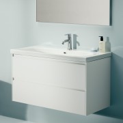 Lua lavabo mural ou à poser sur meuble non percé 1000x460x180mm blanc - LAUFEN H8100890001091 
