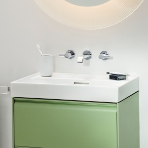 Meda lavabo mural ou à poser sur meuble blanc lcc 600x460x80 mm - LAUFEN H8101134001091 