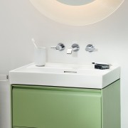 Meda lavabo mural ou à poser sur meuble blanc mat 600x460x80 mm - LAUFEN H8101137571091 