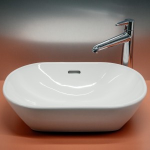 Lua vasque à poser ovale non percé 500x350x135 mm blanc - LAUFEN H8120830001091 