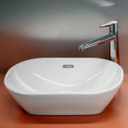 Lua vasque à poser ovale non percé 500x350x135 mm blanc - LAUFEN H8120830001091 
