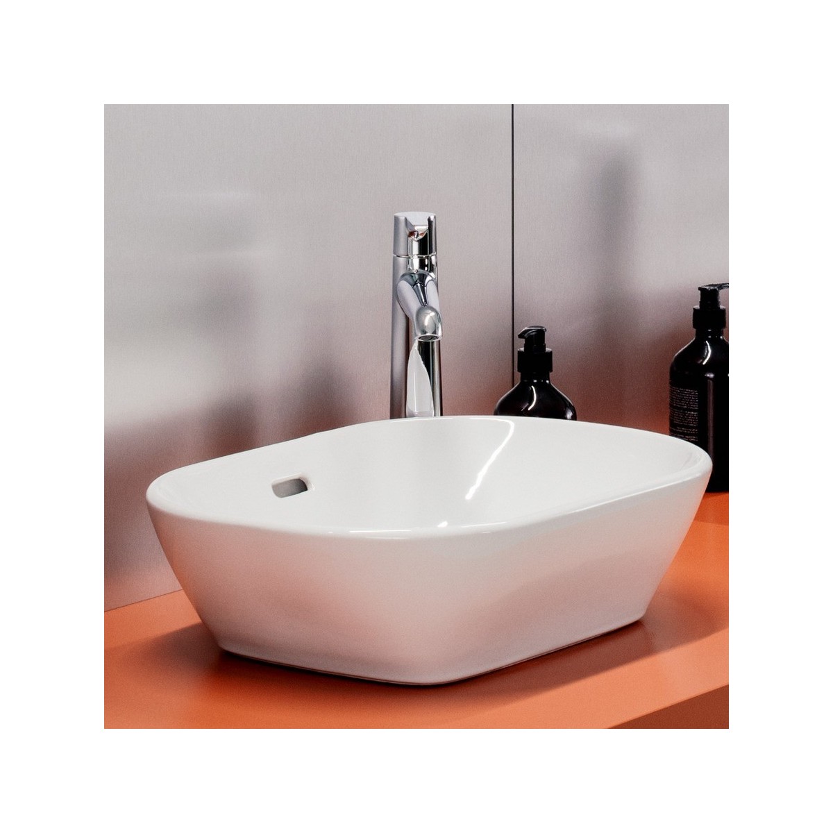 Lua vasque à poser, ovale non percé, sans trop-plein 500x350x135 mm blanc - LAUFEN H8120830001121 