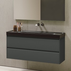 Meda lavabo mural ou à poser sur meuble blanc 1200x460x80 mm - LAUFEN H8141110001121 