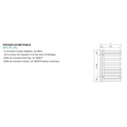 Sèche-serviette ACOVA - FASSANE SPA Asymétrique à gauche eau chaude 429W FL081-055