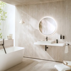 Meda lavabo à poser sur plan face inférieure meulée blanc 600x460x80 mm - LAUFEN H8161130001041 