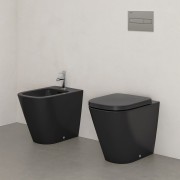 Meda bidet au sol graphite mat 540x360x430 mm - LAUFEN H8321117583021 