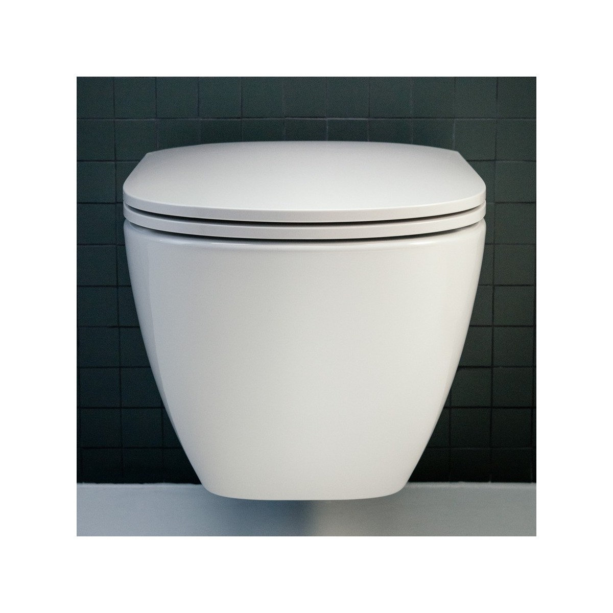 Lua abattant wc déclipsable frein de chute 445x365mm blanc - LAUFEN H8910830000001 