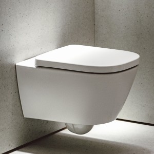 Meda abattant wc déclipsable frein de chute charn acier inoxyd blc 445x365x50 - LAUFEN H8911130000001 