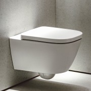 Meda abattant wc déclipsable frein de ch charn acier inoxyd blc mat 445x365x50 - LAUFEN H8911137570001 