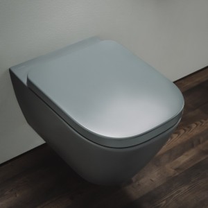 Meda abattant wc déclips frein de ch charn acier inoxyd graphite mat 445x365x50 - LAUFEN H8911137580001 