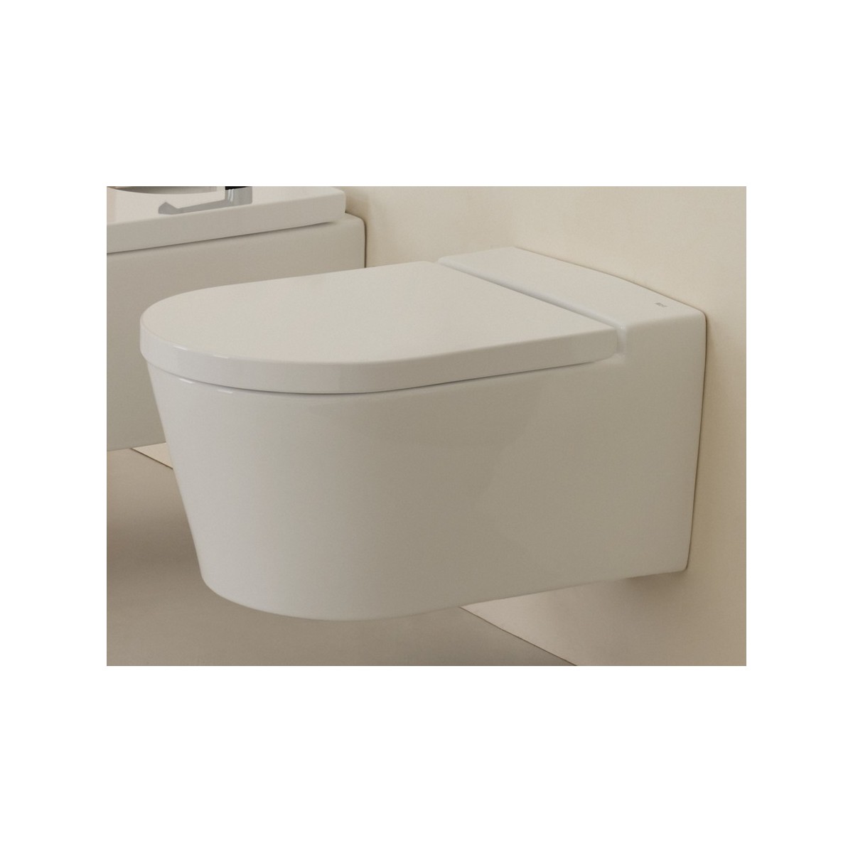Inspira round cuvette suspendu compact sans bride 480x370 mm perle - ROCA A346528630 