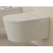 Inspira round cuvette suspendu compact sans bride 480x370 mm perle - ROCA A346528630 