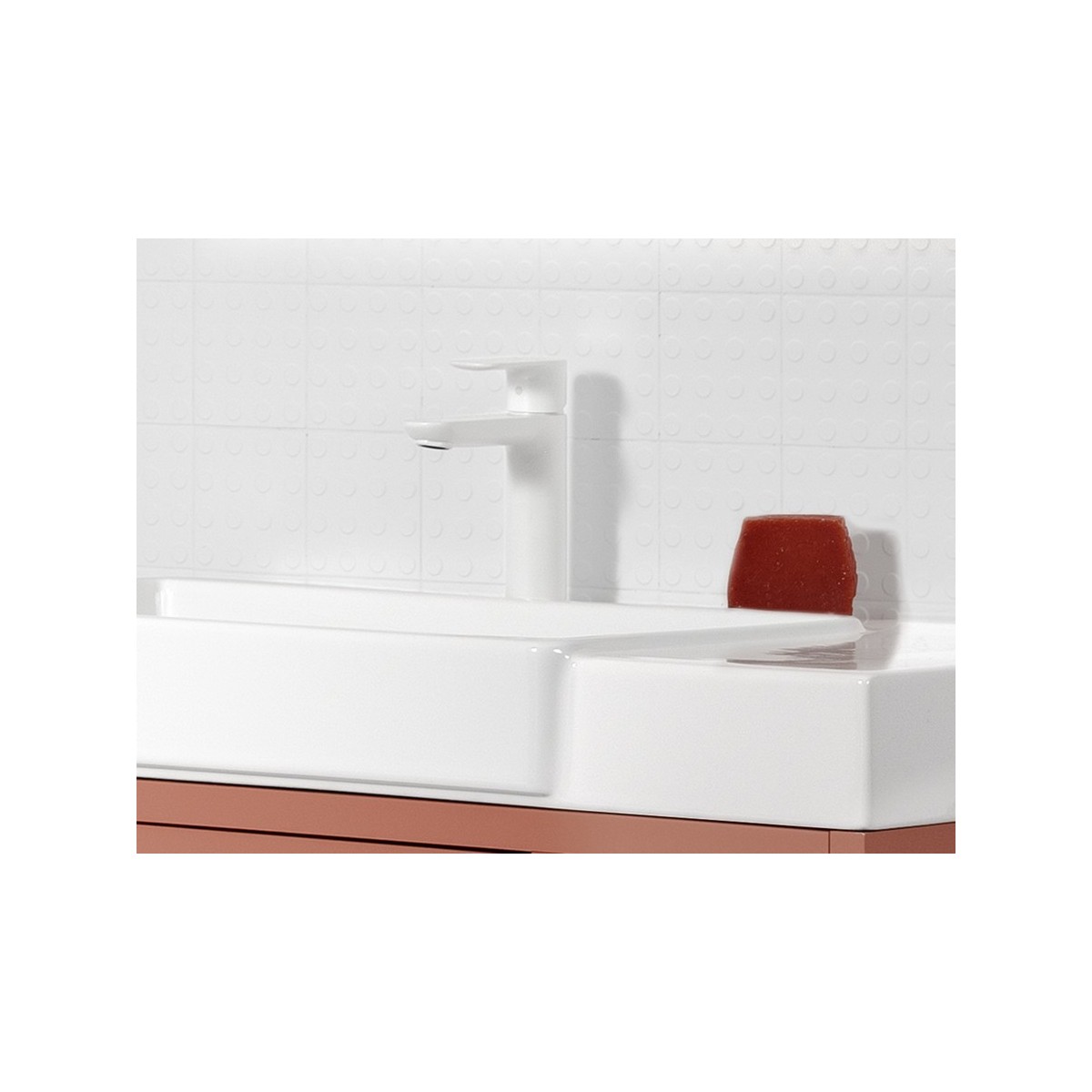 Cala mitigeur lavabo "s" corps lisse cold start blanc mat - ROCA A5A326EB00 
