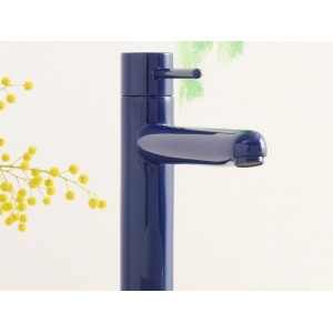 Nu mitigeur lavabo "xl" corps lisse lavabo poignée fine bleu cobalt - ROCA A5A343FP00 