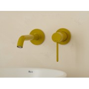 Nu mitigeur lavabo à encastrer avec poignée fine jaune miel - ROCA A5A353FP10 