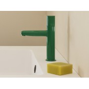 Nu mitigeur lavabo "s" corps lisse poignée cannelée vert menthe - ROCA A5A3B3FP20 