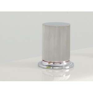 Nu mélangeur pour lavabo "l" 3 trous corps lisse poignées cannelées. chromé - ROCA A5A3E3FC00 