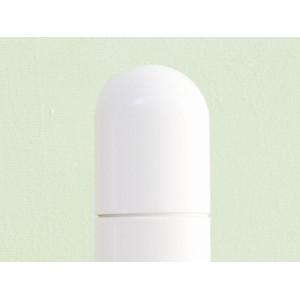 Nu mitigeur lavabo "xl" corps lisse avec flexibles poignée dôme blanc brillant - ROCA A5A3X3FP30 