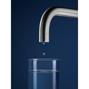 Aquafy mitigeur évier à bec tube à double sortie acier inox - ROCA A5A8C3GSM0 