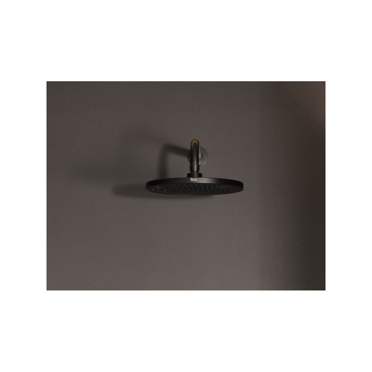 Rainsense pomme de douche ronde avec dessous en silicone noir mat - ROCA A5B1803NB0 