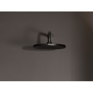 Rainsense pomme de douche ronde avec dessous en silicone noir mat - ROCA A5B1803NB0 
