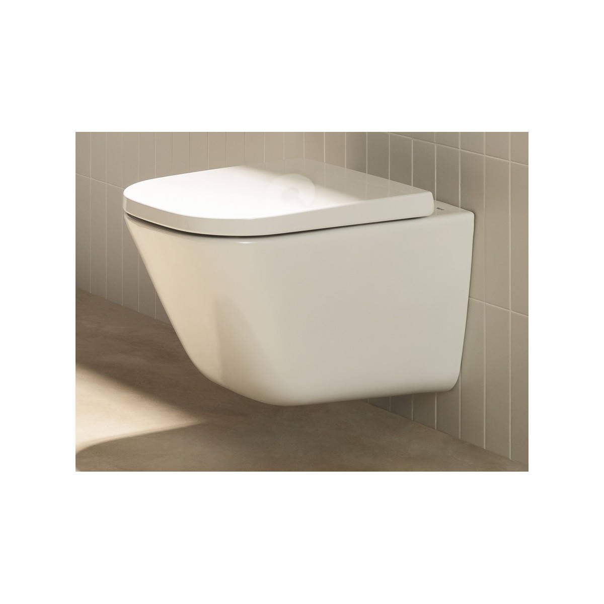 Abattant double laqué avec frein de chute Blanc The GAP Round  - ROCA A801D12001 