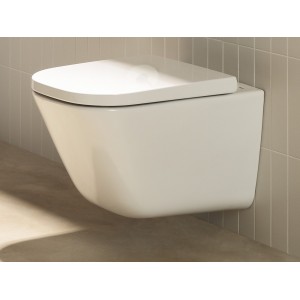 Abattant double laqué avec frein de chute Blanc The GAP Round  - ROCA A801D12001 