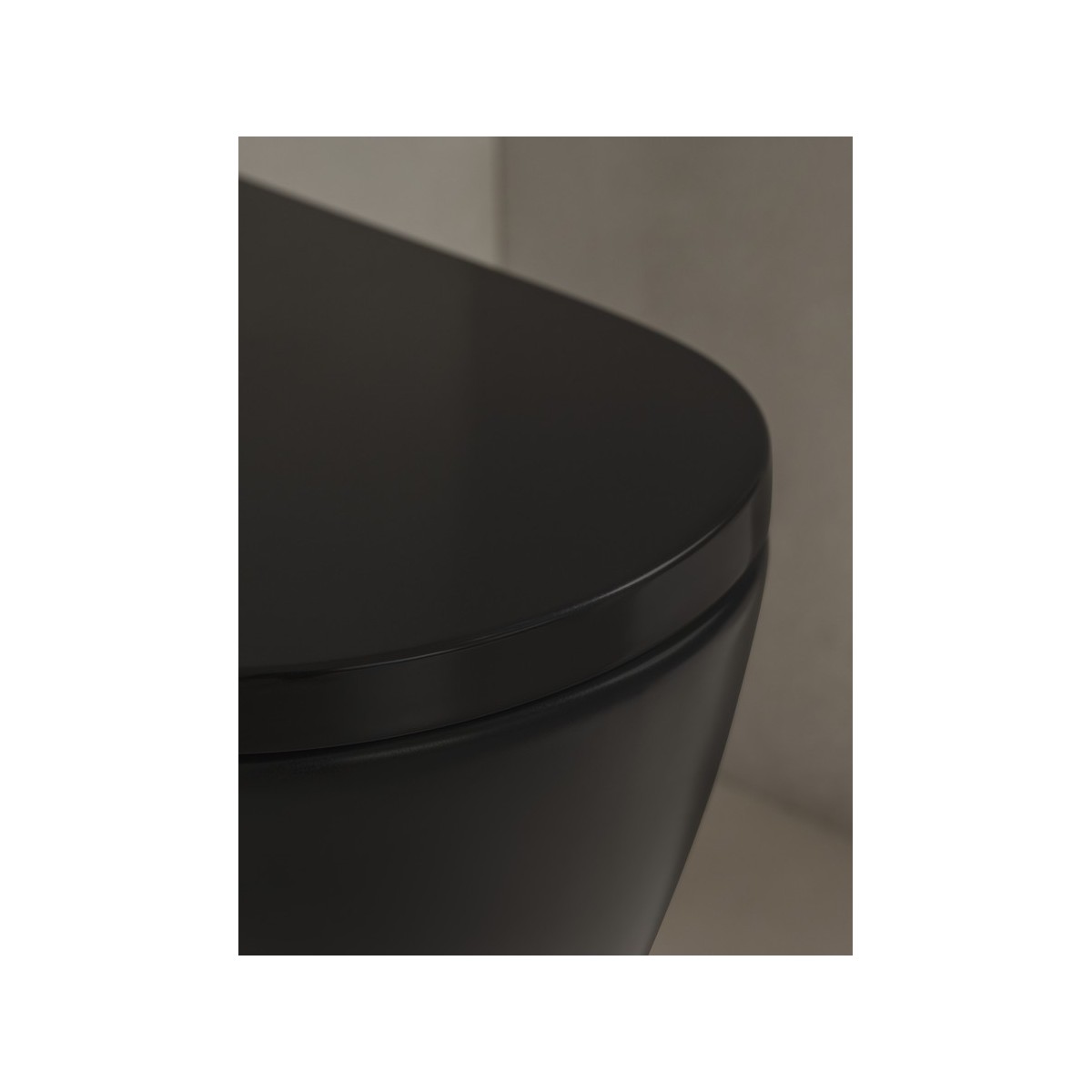 Meridian abattant frein de chute pour bidet en acier inoxydable noir mat - ROCA A806F92081 